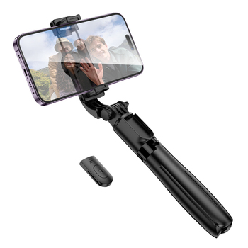 Borofone Uchwyt Selfie BY13 Nube bluetooth ze statywem i pilotem czarny
