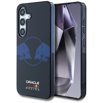 Oryginalne Etui RED BULL Two Bulls Logo MagSafe do Samsung Galaxy S25 granatowy
