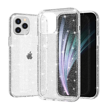 Crystal Glitter Case do Iphone 16e Srebrny
