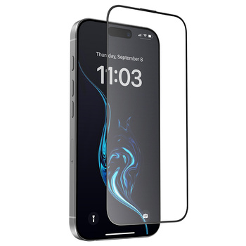 Benks Hartowane szkło Joy Touch Matte Glass (0N65) do Iphone 16 Pro czarne