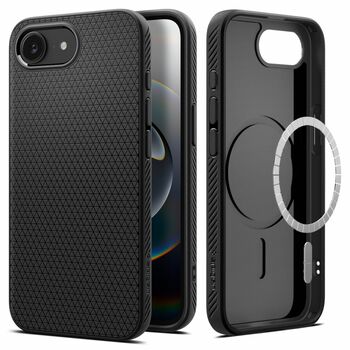 Etui SPIGEN Liquid Air Mag Magsafe ACS09151 do Iphone 16E - Matte Black