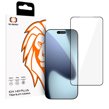 Hartowane szkło Tel Protect 10X HD Plus Titanium do Iphone 17 Pro Max