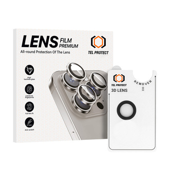 Hartowane szkło Tel Protect 3D Lens na aparat do Iphone 17 Air czarne (obiektyw 1 sztuka)