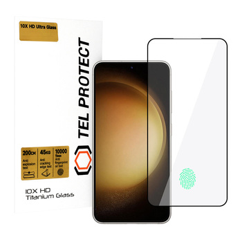 Hartowane szkło Tel Protect 10X HD Titanium do Samsung Galaxy S22/S23 (with fingerprint unlock) (koperta)