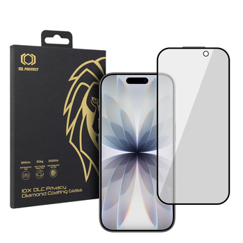 Hartowane szkło Tel Protect 10X Privacy DLC Diamond Coating do Iphone 16 Pro/17