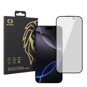 Hartowane szkło Tel Protect 10X Privacy DLC Diamond Coating do Iphone 16 Pro Max