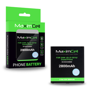 Bateria Maximcell do Samsung J500/J320 Galaxy J5/J3 2016/Grand Prime (EB-BG530BBE) 2800mAh Li-ion