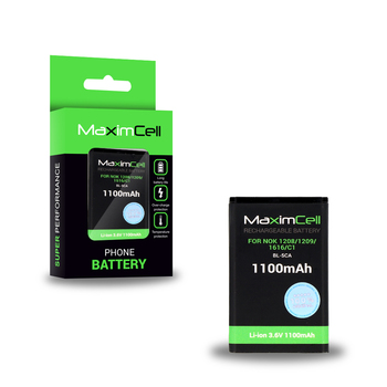 Bateria Maximcell do Nokia 1208/1209/1616/C1 (BL-5CA) 1100mAh Li-ion