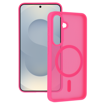 Tel Protect Aura Matte Magsafe Case do Samsung Galaxy S25/S24 hot pink