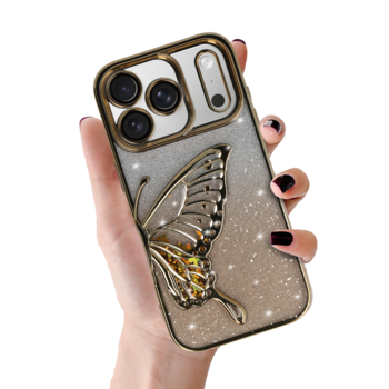 Tel Protect Butterfly Water Case do Iphone 17 Pro Max złoty