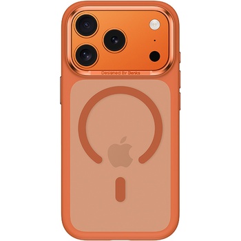 Benks Etui Magnetic Mist Metal Frame (A070) do Iphone 17 Pro Max pomarańczowy (Camera Control Button)
