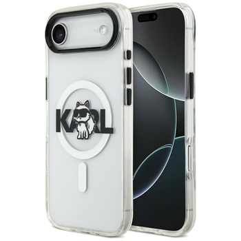 Oryginalne Etui KARL LAGERFELD IML Choupette Sketch Logo Magsafe do Iphone 17 Air przezroczysty