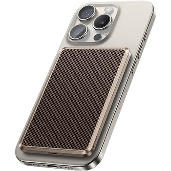 Benks Power bank 5000mAh MP15 ArmorGo Tint Gold - Typ C - magnetyczny z ładowaniem indukcyjnym