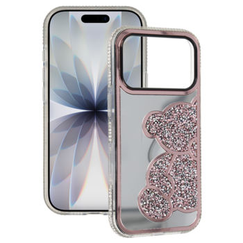 Teddy Bear Case do Iphone 17 Pro Max różowy