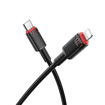 Borofone Kabel BX110 Beneficio - USB na Lightning - 2,4A 1 metr czarny