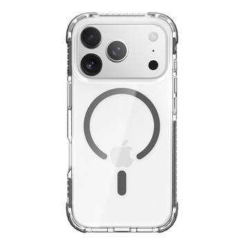 Rock Etui Crystal Clear Magnetic Series do Iphone 17 Pro Max przezroczysto-czarne