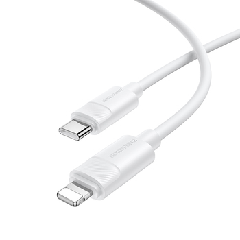 Borofone Kabel BX123 Leya - Typ C na Lightning - PD 30W 1 metr biały