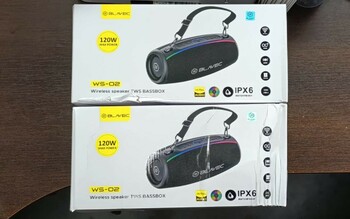 Blavec Głośnik Bezprzewodowy Bluetooth TWS WS-02 Bassbox - 120W (WS02-B) czarny (uszkodzone opakowanie)