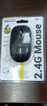 Borofone Mysz komputerowa BG14 Planet bezprzewodowa czarna (uszkodzone opakowanie)