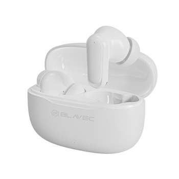 Blavec Słuchawki Bluetooth TWS BW-08 Speak AI (BW08SA-W) białe