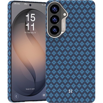 Benks Etui Magnetic Armor Air Armor Grid Kevlar Metal Frame 600D (A048) do Samsung Galaxy S26 niebieskie
