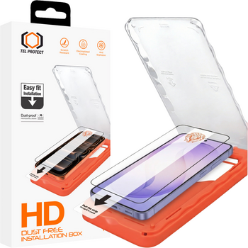 Hartowane szkło Tel Protect Dust-Free Easy Fit HD Titan do Samsung Galaxy S26 Ultra czarne (with fingerprint unlock)