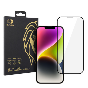 Hartowane szkło Tel Protect 10X HD DLC Diamond Coating do Iphone 17E/16E/14/13 Pro/13