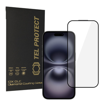 Hartowane szkło Tel Protect 10X HD DLC Diamond Coating do Iphone 16/15 (koperta)
