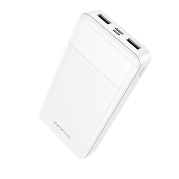 Borofone Power Bank 20000mAh BJ88A Clever - 2xUSB - biały
