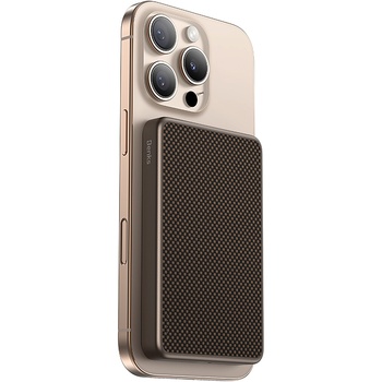 Benks Power Bank 10000mAh MP17 Armor Tint Gold - Typ C - magnetyczny z ładowaniem indukcyjnym