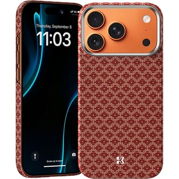 Benks Etui Magnetic Armor Air Armor Grid Kevlar Metal Frame 600D (H069) do Iphone 17 Pro pomarańczowe