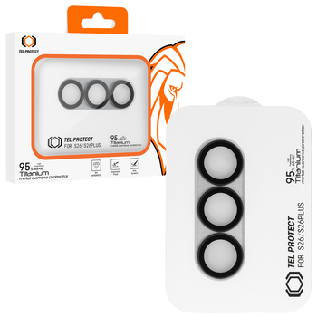 Hartowane szkło Tel Protect 95% AR+AF Full Metal Camera Protector na aparat do Samsung Galaxy S26/S26 Plus srebrne (wyspa)