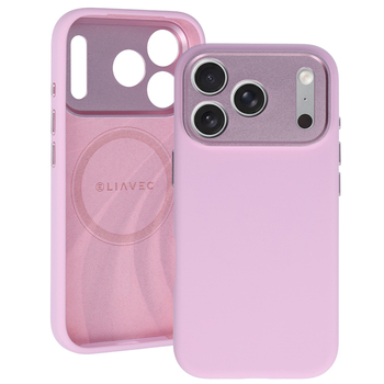Liavec Silk Shield Case with Metal Camera Frame do Iphone 18 Pro/17 Pro różowy