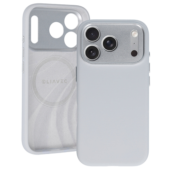 Liavec Silk Shield Case with Metal Camera Frame do Iphone 18 Pro/17 Pro szary