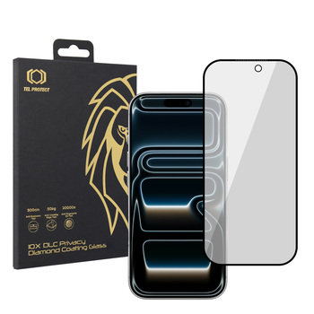 Hartowane szkło Tel Protect 10X Privacy DLC Diamond Coating do Iphone 18 Pro Max