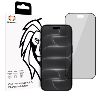 Hartowane szkło Tel Protect 10X Privacy Plus Titanium do Iphone 18 Pro