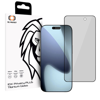 Hartowane szkło Tel Protect 10X Privacy Titanium do Iphone 17 Pro Max