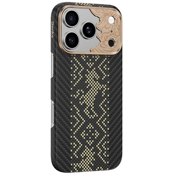 Benks Etui Magnetic Armor Air Knight Kevlar Metal Frame (C.K.FL.AP.GD.X073) do Iphone 18 Pro Max/17 Pro Max czarny