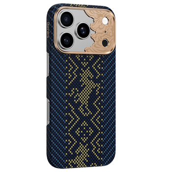 Benks Etui Magnetic Armor Air Knight Kevlar Metal Frame (C.K.FL.AP.GD.C073) do Iphone 18 Pro Max/17 Pro Max niebieski