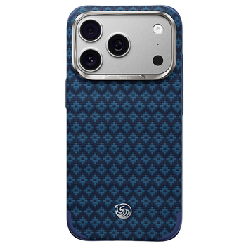 Benks Etui Magnetic Armor Grid Edge X9 Kevlar Metal Frame (C.K.FL.AP.BE.X073) do Iphone 18 Pro Max/17 Pro Max niebieski