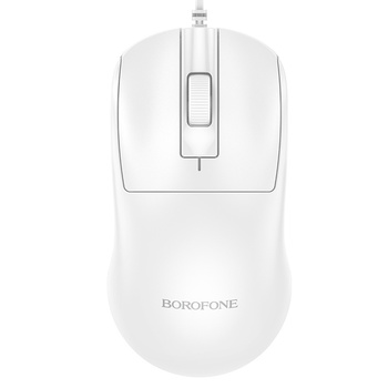 Borofone Mysz komputerowa BG19 Moda przewodowa biała