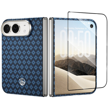 Benks Case Magnetic Armor Grid Air Grand Combo (C.K.FL.AP.BE.B079) for iPhone Duo blue