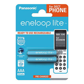 Panasonic Akumulator Eneloop LITE R03/AAA 550mAh - 2szt blister
