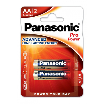 Panasonic Bateria Alkaliczna LR6/AA PRO POWER - 2szt blister