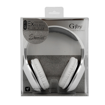 Słuchawki GJBY - AUDIO EXTRA BASS GJ-28 z mikrofonem Białe