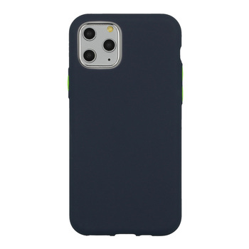 Solid Silicone Case do Iphone 12 Mini granatowy