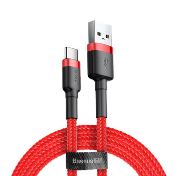 Baseus Kabel Cafule - USB na Typ C - 2A 2 metry (CATKLF-C09) czerwony
