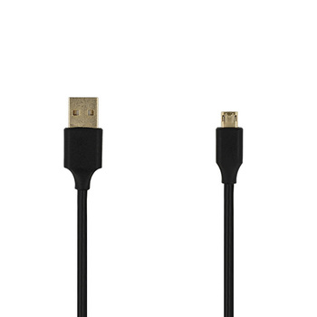 Kabel - USB na Micro USB - dwustronny 1 Metr CZARNY (fast charge)