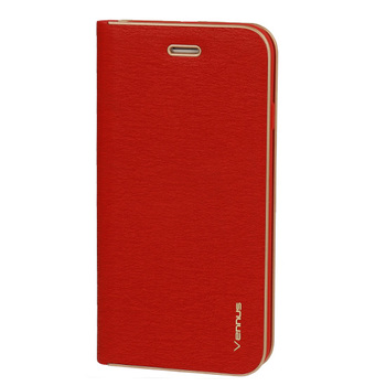 Kabura Vennus Book z ramką do Samsung Galaxy A42 5G czerwona