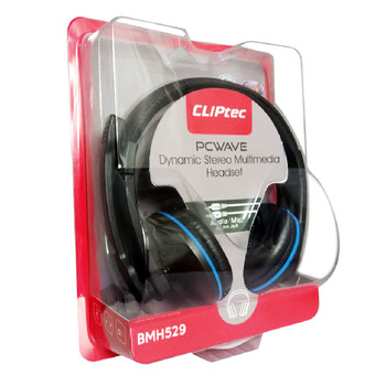 Cliptec Słuchawki PCwave BMH529 z mikrofonem czarne